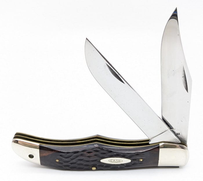 1972 Case XX Wood Handle Large Folding Hunter Knife (1 of 4)