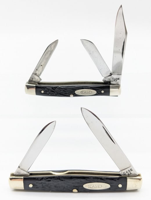 (2) 1940-64 Case XX Rough Black Pen Knives (1 of 4)