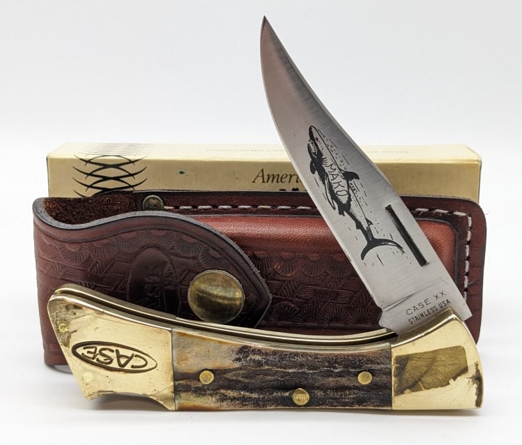 1979 Case XX Stag Mako Lockback Knife w/ Box (1 of 4)