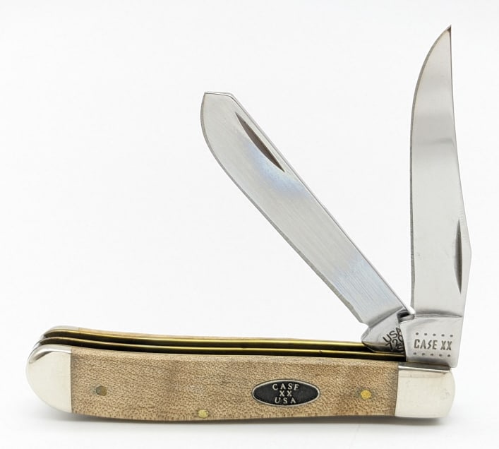 2020 Case XX Smooth Curly Maple Mini Trapper Knife (1 of 4)