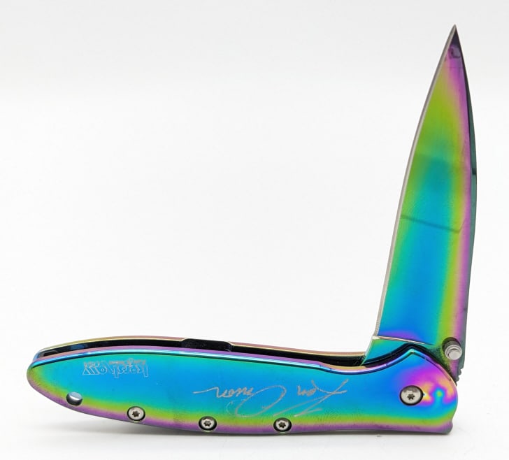 Ltd Ken Onion Kershaw Leek Anodized Flipper Knife (1 of 4)