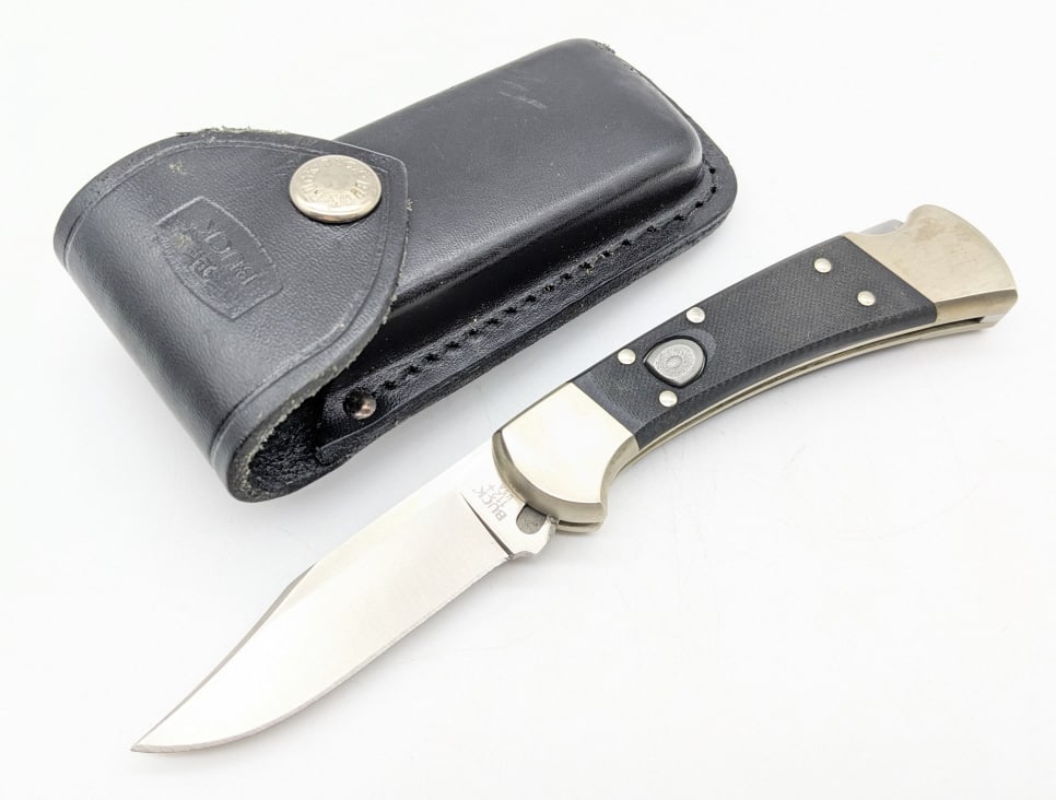 Buck 110 Switchblade Knife w/ Sheath (1 of 6)