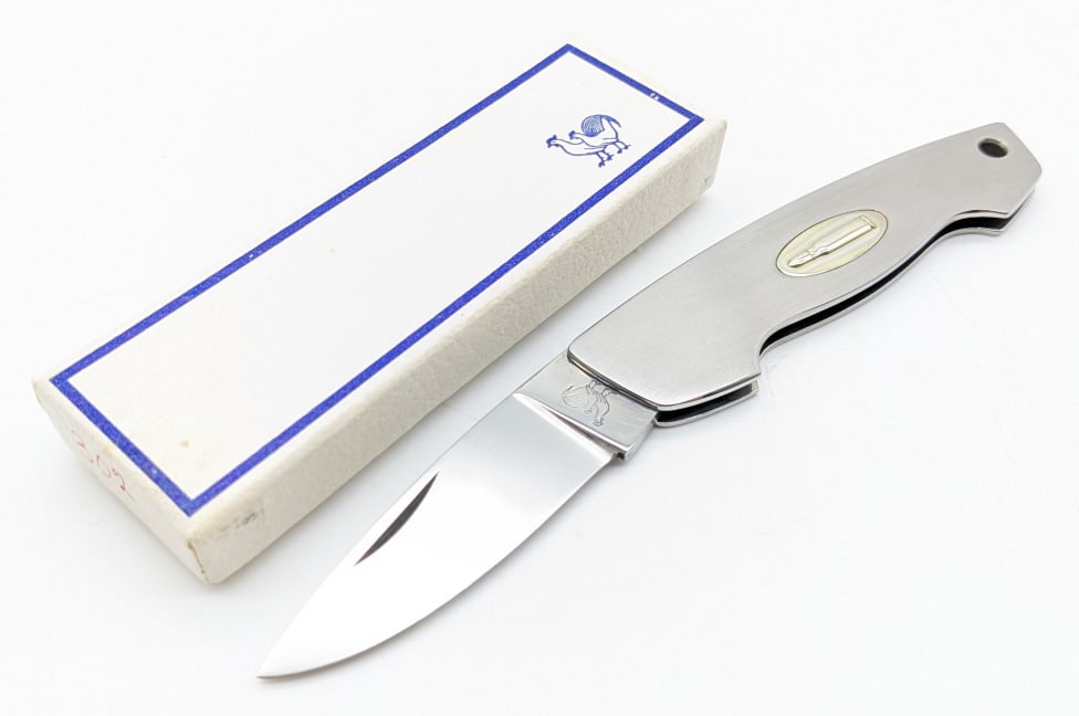 NIB Ltd Bertram Hen & Rooster CM-9 Folding Knife (1 of 6)