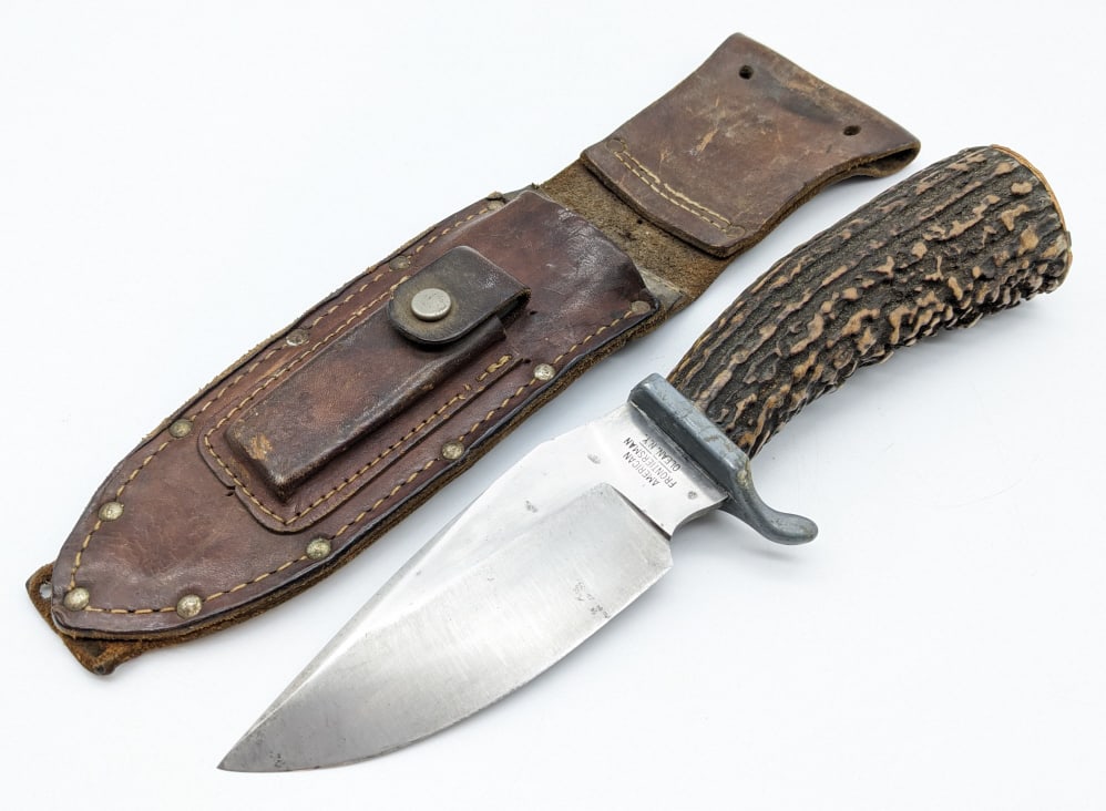 Custom American Frontiersman Stag Fighting Knife (1 of 6)