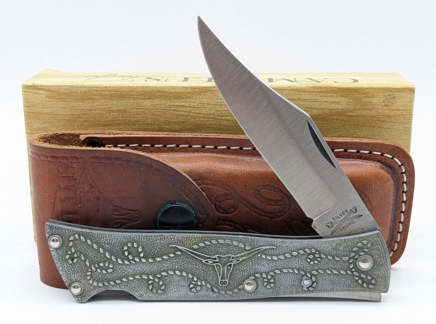 Camillus 47 Silver Sword Longhorn Lockback Knife (1 of 4)
