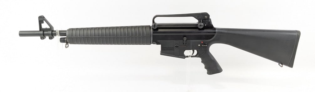Eksen Arms MKA-1919-XN 12 Ga Semi Auto Shotgun: Eksen Arms MKA-1919-XN 12 Ga Semi Auto Shotgun. Features a 19-3/4in barrel with internal threads, carry handle peep sights, and black polymer stock. Missing the magazine. Shotgun is in good condition 