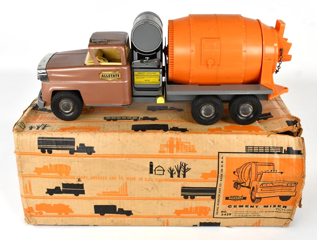 Marx No. 5429 Allstate Cement Mixer Truck w/ Box (1 of 13)