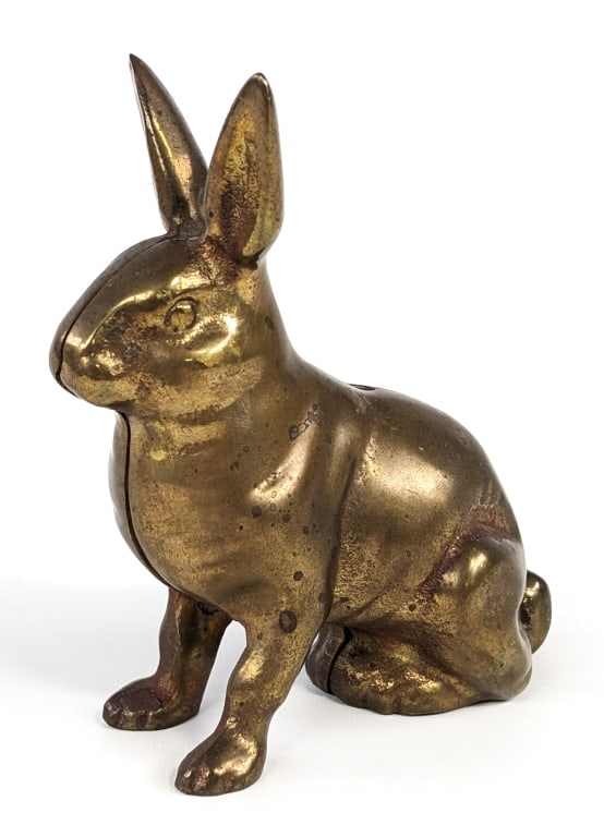 Arcade Cast Iron Rabbit Bank - Brass Prototype (1 of 9)
