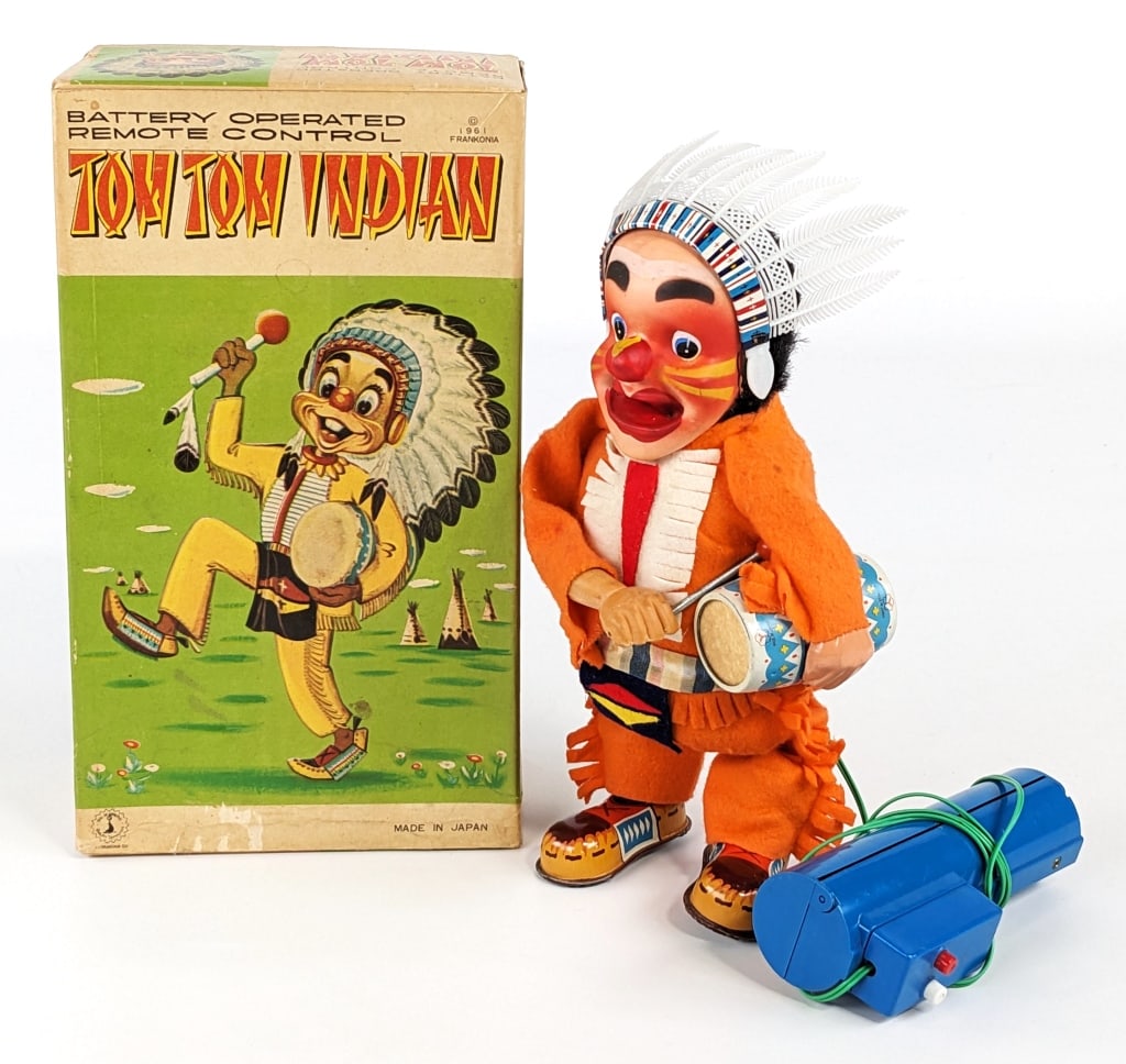 Japan Battery Op. RC Tom Tom Indian w/ Box (1 of 18)