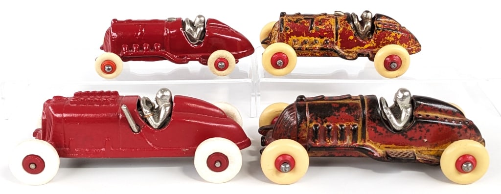 (4) Hubley Cast Iron Racers (1 of 20)
