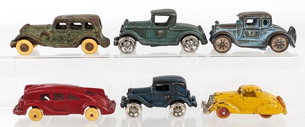 (6) Cast Iron Cars (1 of 9)