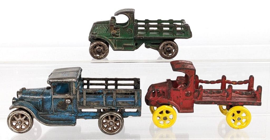 Arcade, Dent, & AC Williams Cast Iron Trucks (1 of 6)