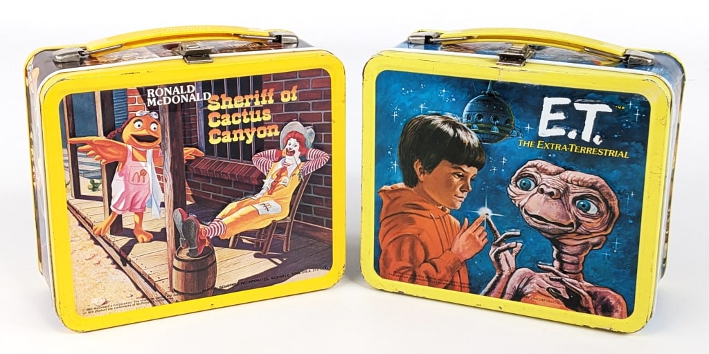 E.T. and Ronald McDonald Metal Lunchboxes (1 of 20)