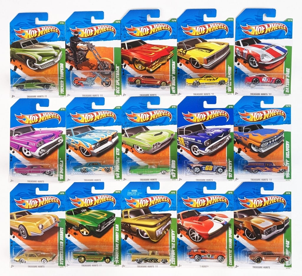 2011 Hot Wheels Treasure Hunt 15 Car Set (1 of 8)