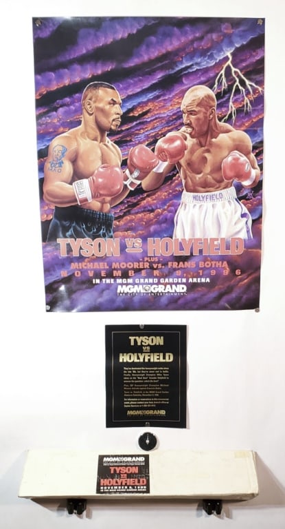 Vintage 1996 MGM Tyson vs Holyfield Poster (1 of 8)