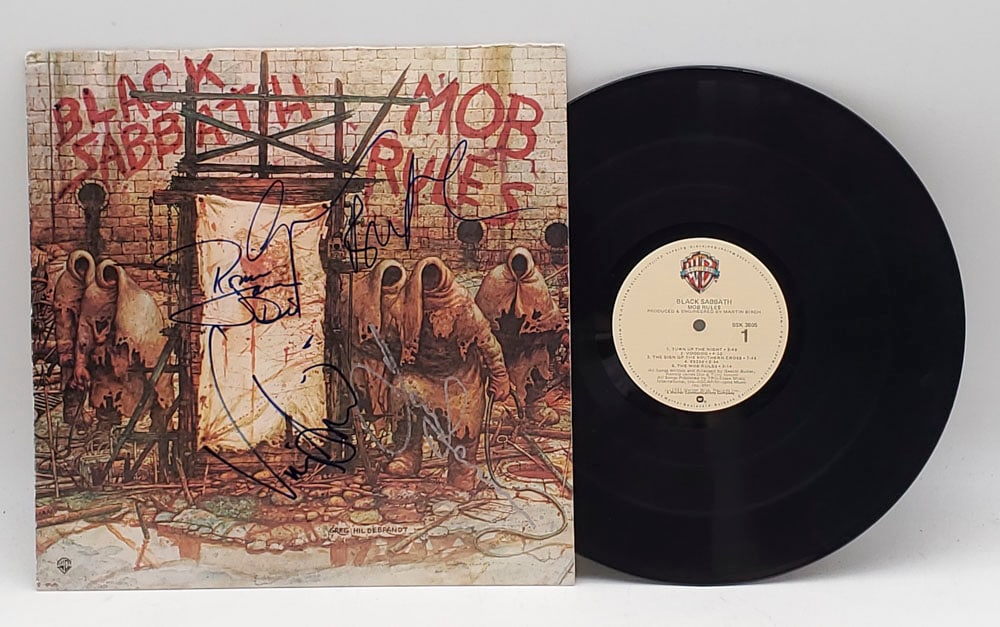 Black Sabbath Mob Rules Autographed Record (1 of 10)