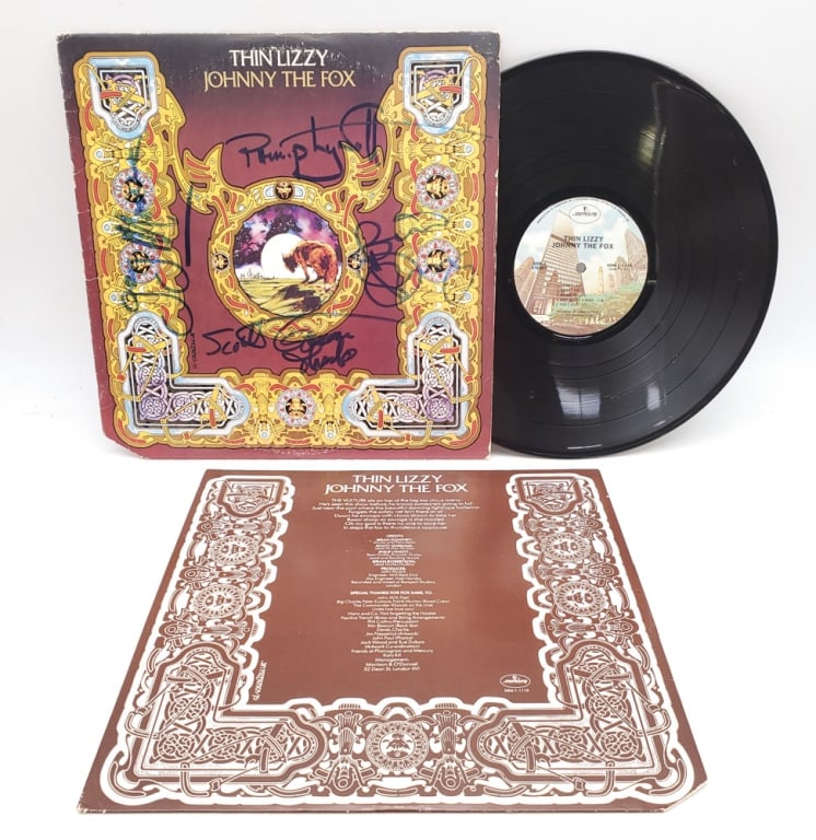 Thin Lizzy Johnny The Fox Autographed Record (1 of 13)