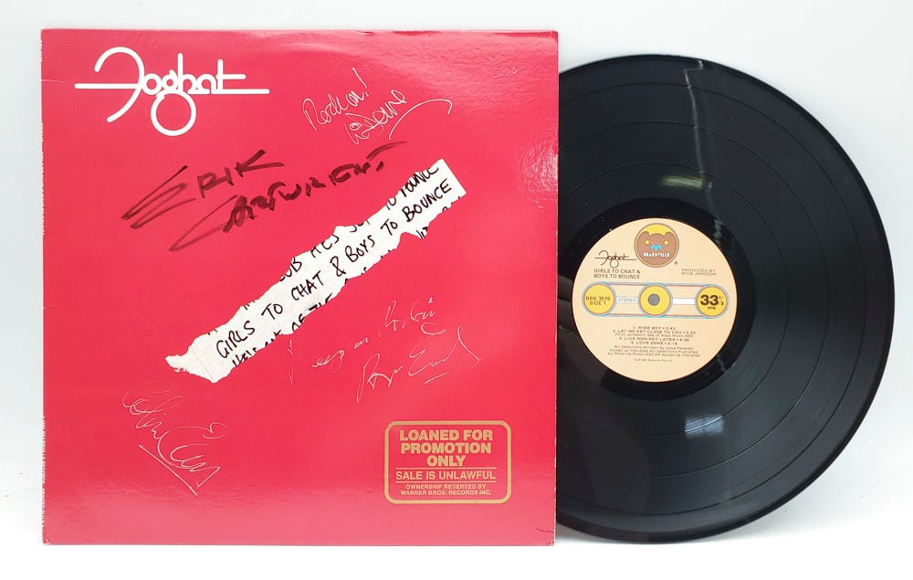 Foghat Girl to Chat & Boys to Bounce Signed Record (1 of 9)