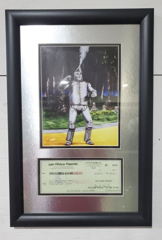 The Wizard of Oz "Jack Haley" Signed Check (1 of 8)