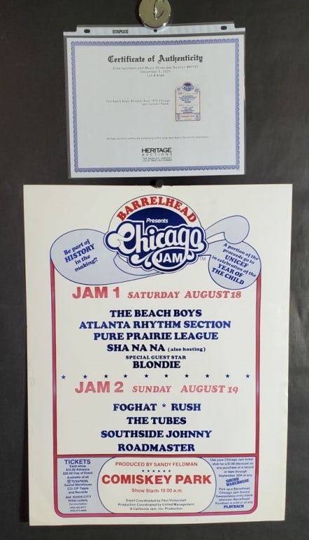 Vtg Barrelhead Chicago Jam Music Festival Poster (1 of 10)