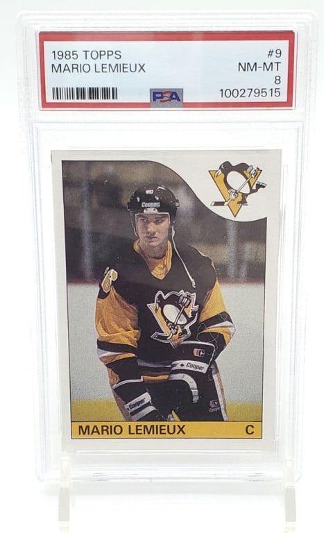 1985 Topps Mario Lemieux PSA 8 Rookie Card (1 of 4)