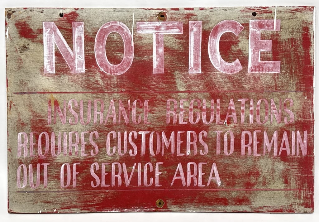 Bobby Unser's Race Shop Garage Insurance Sign (1 of 5)