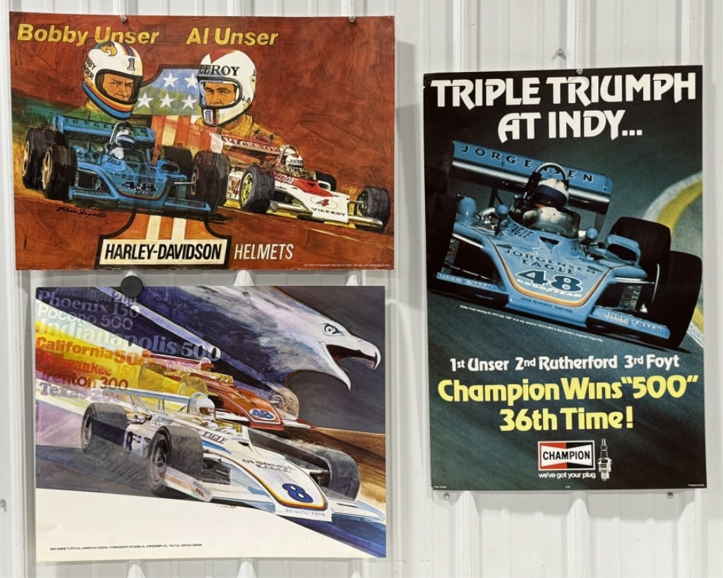 Bobby Unser's Vintage Racing Advertising Posters (1 of 12)