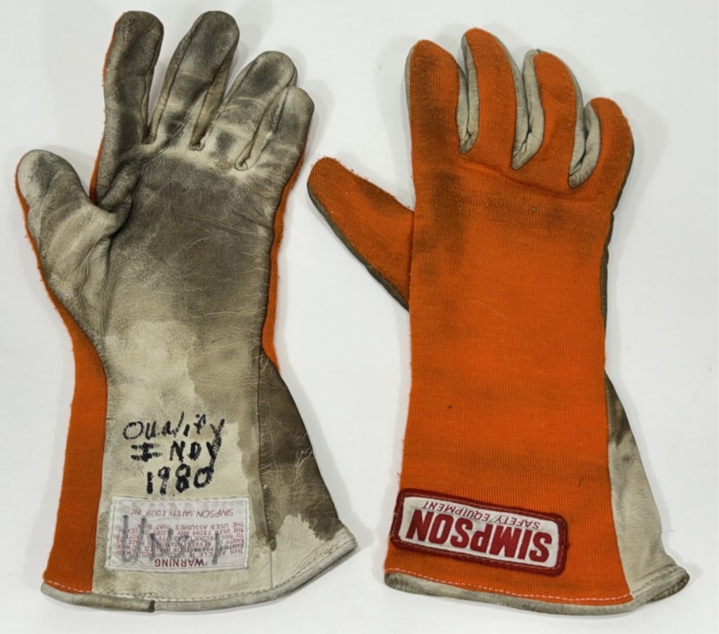 Bobby Unser's 1980 Indy 500 Qualifying Race Gloves (1 of 10)