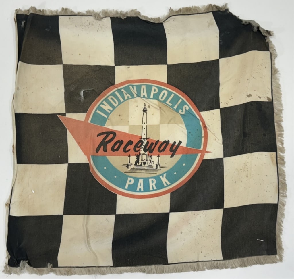 Vintage Indianapolis Raceway Park Checkered Flag (1 of 7)