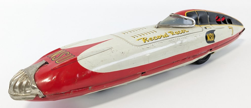 Bandai Japan Tin Friction NSU Record Racer (1 of 9)
