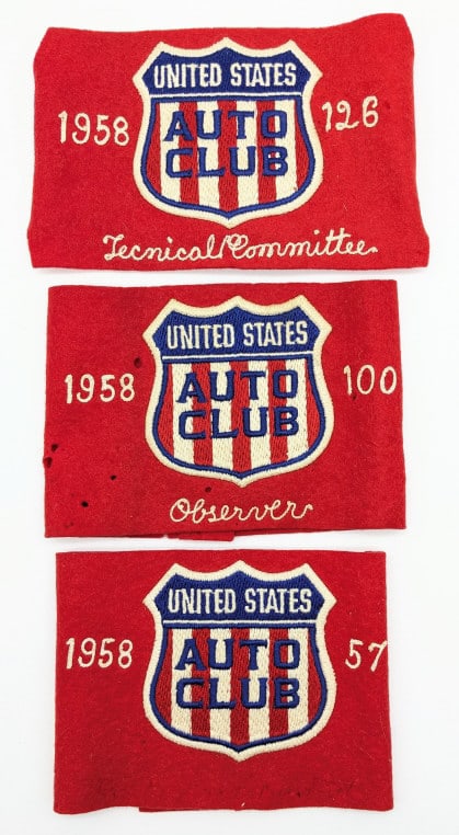 (3) 1958 USAC Armbands (1 of 5)