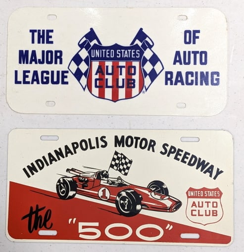 (2) Racing Souvenir License Plates (1 of 5)