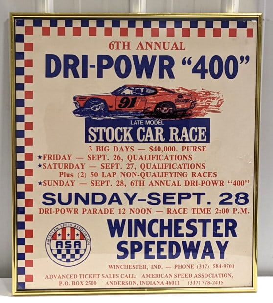 1975 6th Annual ASA Dri-Power 400 Poster (1 of 4)