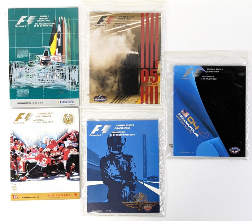 (7) Formula 1 Racing Programs (1 of 5)