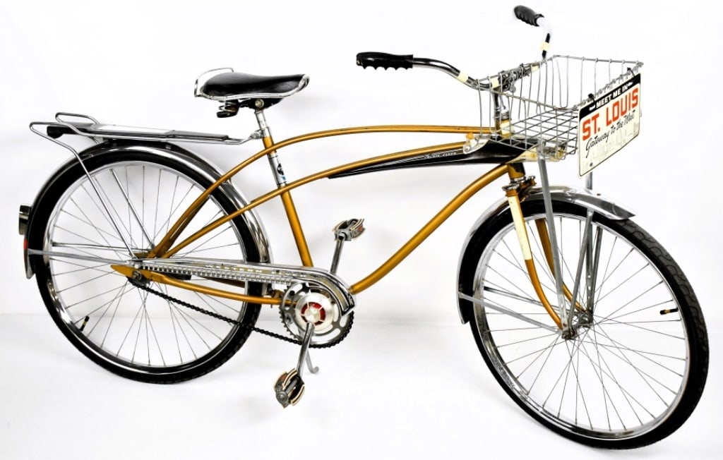 パーツ 1950'S WESTEN FLYER VINTAGE CYCLE Western Flyer Vintage Bicycle 1950s Bike Cycle Metal Model