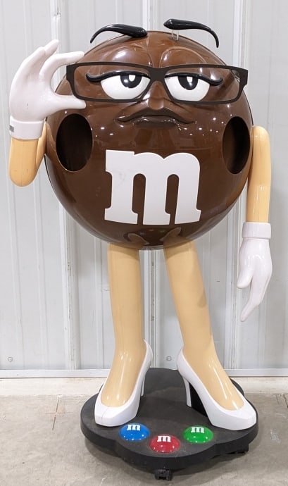 Life-Size Brown M&M's Female Figural Store Display (1 of 12)
