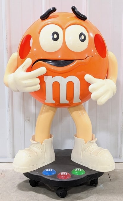 Life-Size Orange M&M's Figural Store Display (1 of 13)