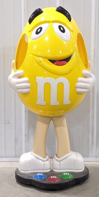 Life-Size Yellow M&M's Male Figural Store Display (1 of 13)