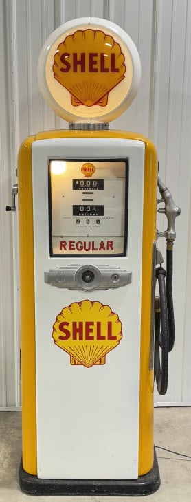 Restored 1950s Smithway Shell Gas Pump (1 of 17)