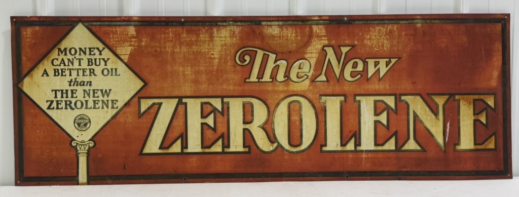 Early SST Standard Oil Zerolene Motor Oil Sign (1 of 9)