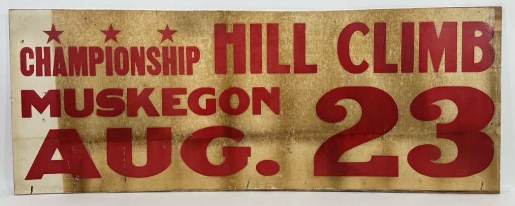 Muskegon Motorcycle Championship Hill Climb Sign (1 of 9)