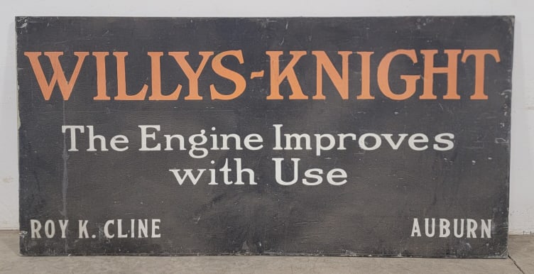 Vintage SST Willys-Knight Advertising Sign (1 of 4)