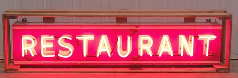 Vintage SSP "Restaurant" Neon Sign (1 of 11)