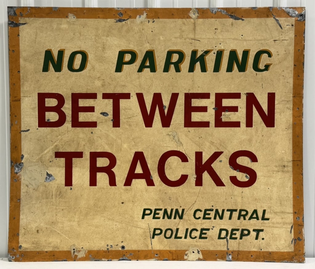 Vintage SST Penn Central No Parking Sign (1 of 9)