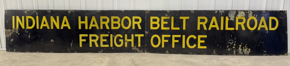 13ft Vintage SSP Indiana Harbor Belt Railroad Sign (1 of 11)