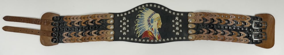 Vintage Indian Motorcycle Studded Kidney Belt (1 of 9)