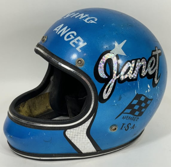 Janet Lee's 1970s Motorcycle Daredevil Helmet (1 of 11)