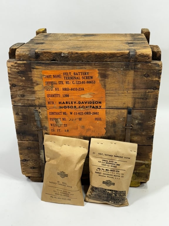 29 NOS Harley-Davidsonm Motorcycle Parts In Crate (1 of 11)