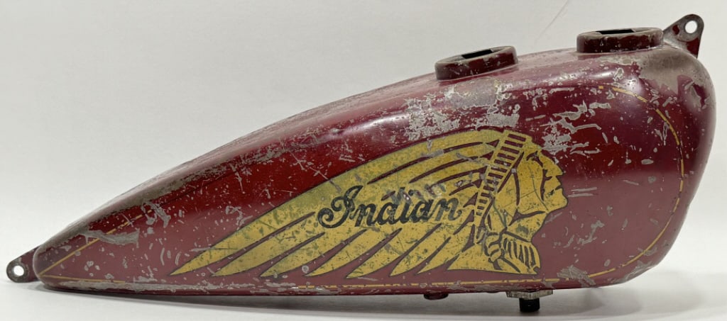 1930s Indian Scout Motorcycle Original Paint Tank (1 of 16)