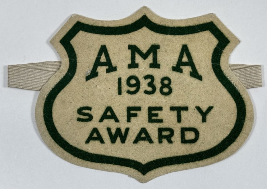 Orig. 1938 AMA Motorcycle Safety Award Armband (1 of 5)